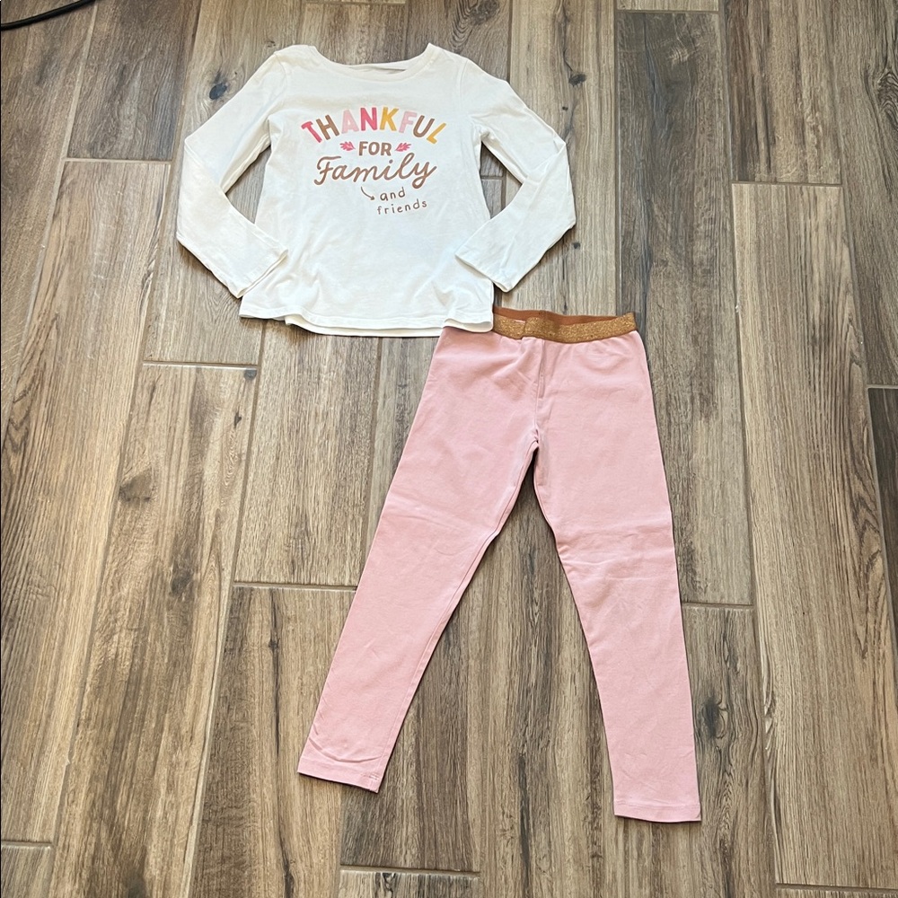Carter's White and Pink Thankful For Family & Friends Set Size 7